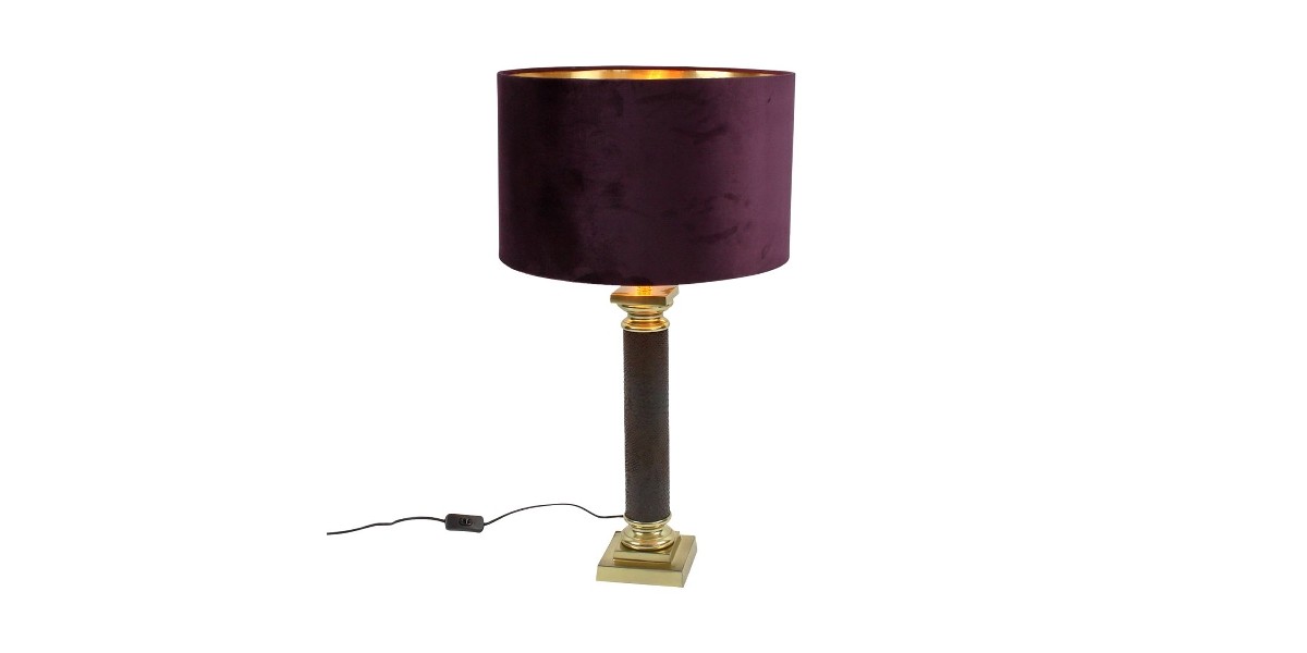 Stolní lampa -  Exquisite, purple brown gold